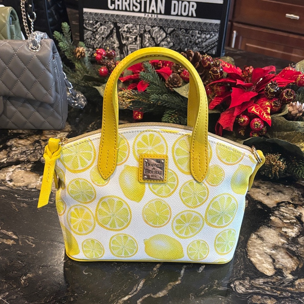 Dooney & Bourke Citrus Mini Bag - Yellow and White